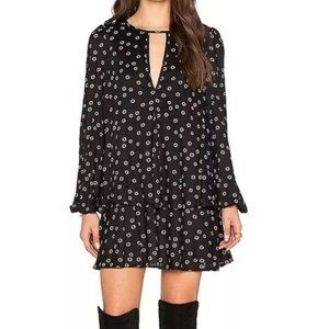 Free People Black Keyhole Tunic, Size S